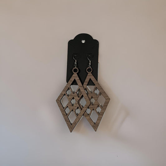 Wood earring