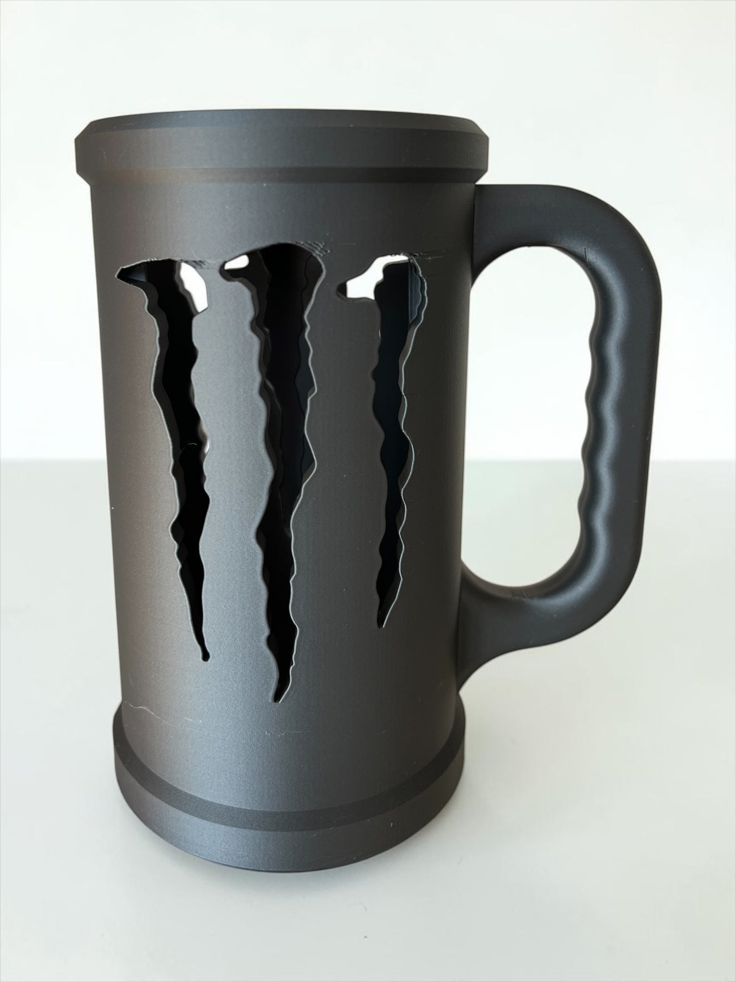 3D Printed Can Holder Mug with Handle – 16 oz Energy Drink Can
