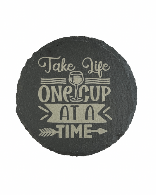 Engraved slate coaster (each)