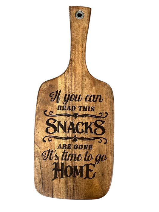 Serving board engraved