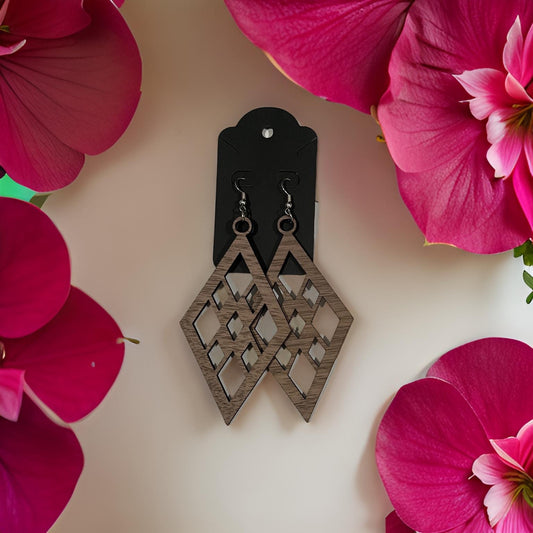 Wood earring