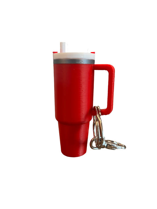 Mini tumbler keychain chapstick holder