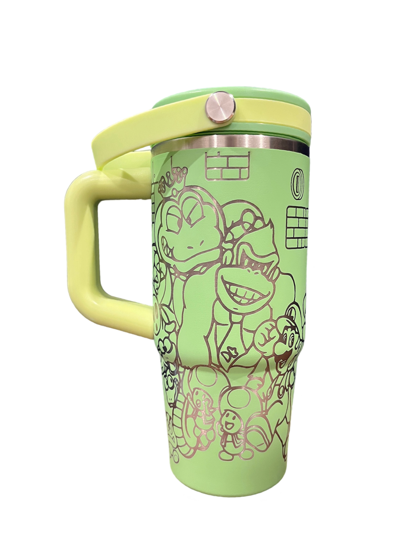 Mario Bros tumbler 20oz green color