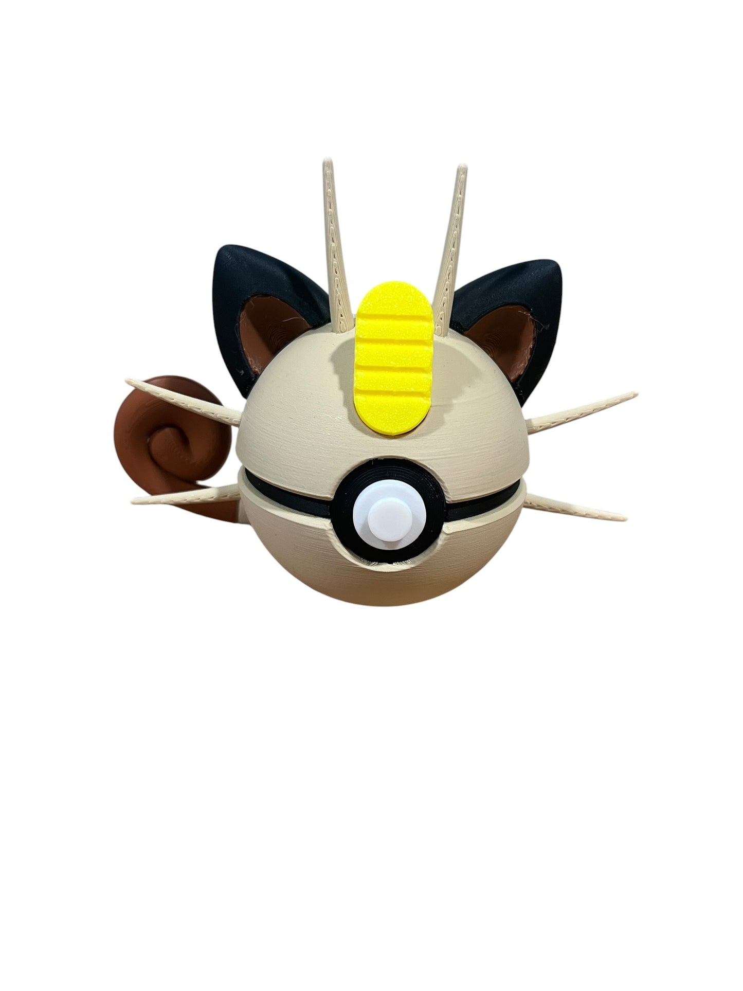 Meowth Pokeball 3D printed