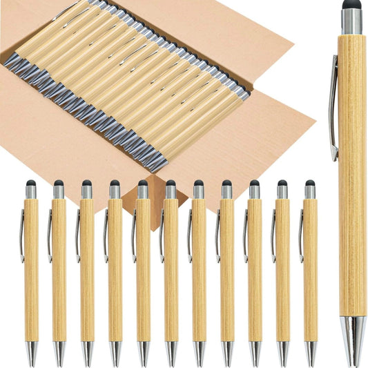 Personalized Bamboo Pens Laser-Engraved - Box 50