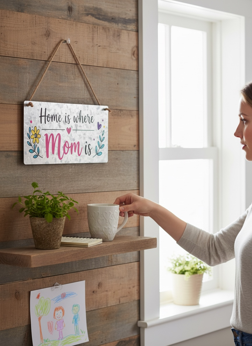 Home is where mom is sign