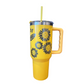 Bee happy tumbler 40oz yellow color