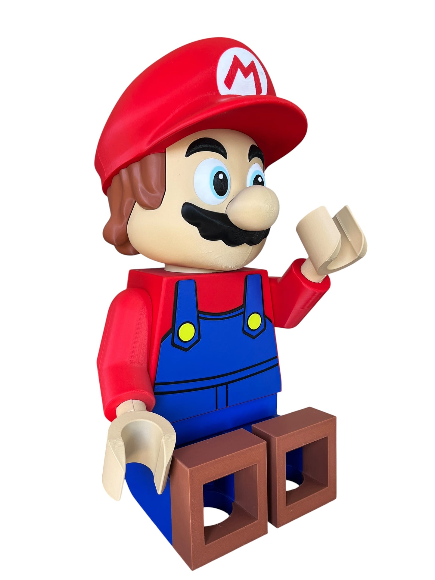 18” Super Mario Inspired 3D Printed Figure – Handmade Gaming Decor