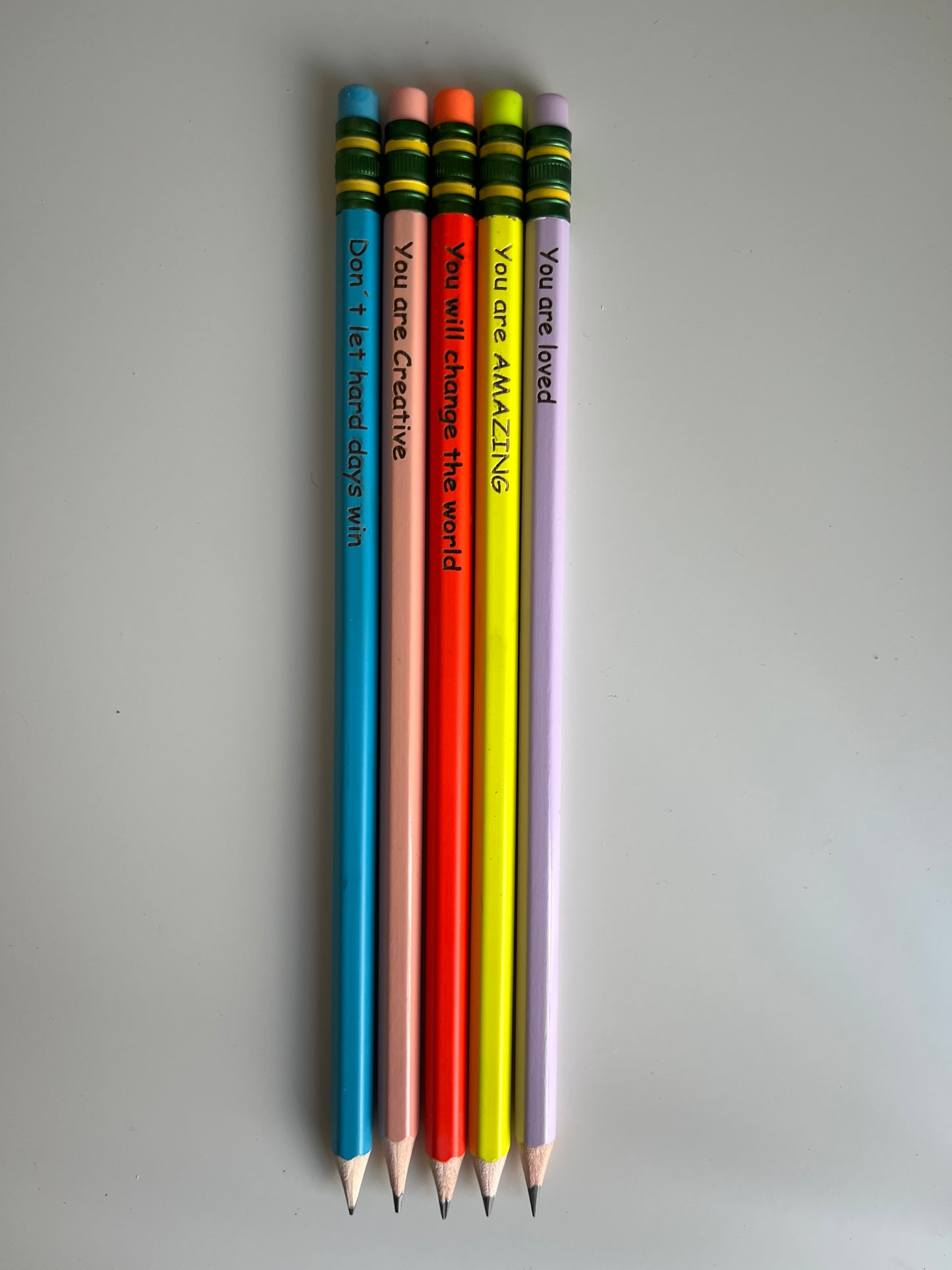 Pencil engraving set of 5