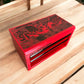 Engraved metal tool box