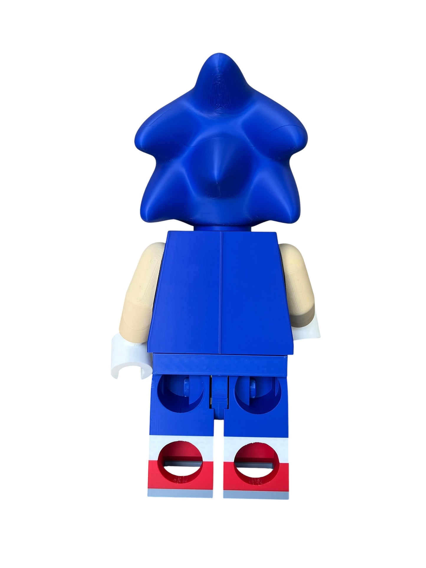 18” Sonic Inspired 3D Printed Figure – Handmade Gaming Room Decor