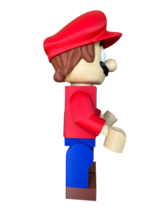 18” Super Mario Inspired 3D Printed Figure – Handmade Gaming Decor