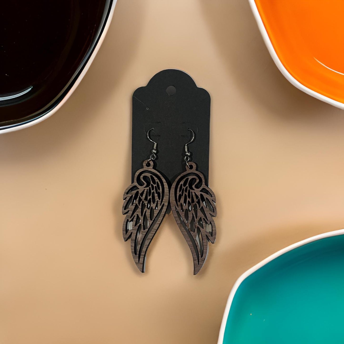 Wood earring
