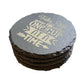 Slate coaster set of 4