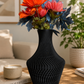 Modern Wave 3D Printed Decorative Vase