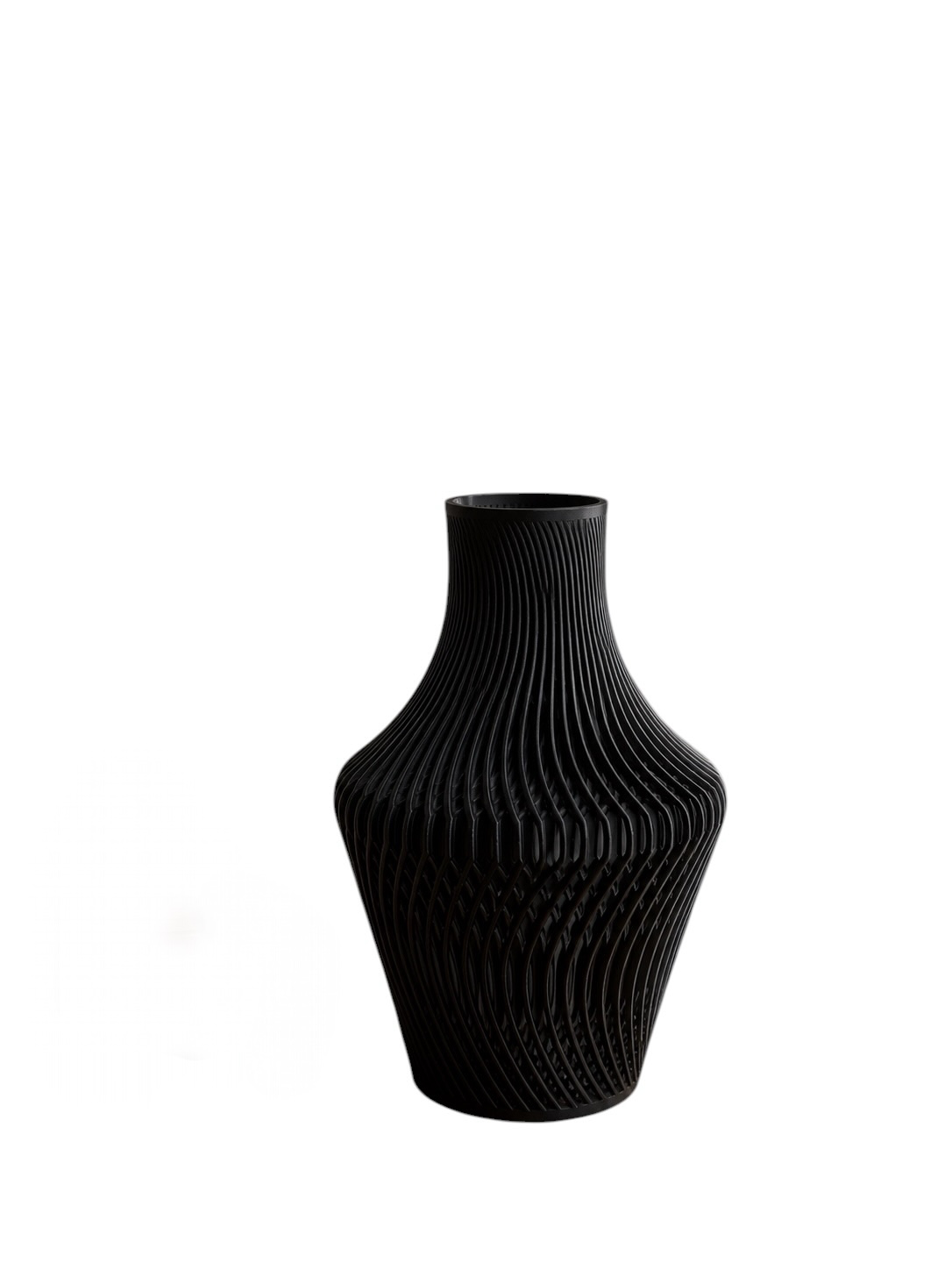 Modern Wave 3D Printed Decorative Vase