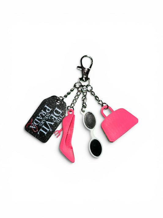 Girly Charm Keychain – Cute Bag & Key Accessory