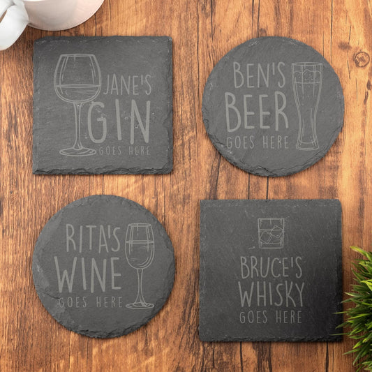 Personalized Exquisitely Crafted Stone Coasters: Elevate Your Table Décor!